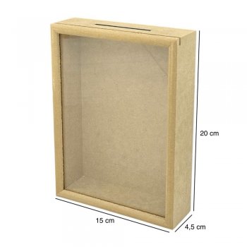 COFRE DE MESA ACRILICO 15X4,5X20