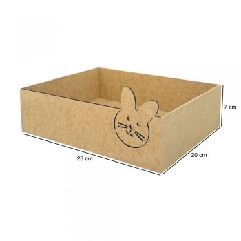 CESTA VAZADA 25X20X7 COELHINHO